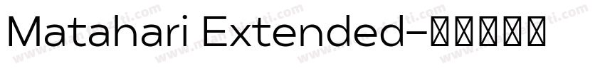 Matahari Extended字体转换